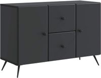 vidaXL Dressoir met lade Zwart 89 x 34,5 x 60 cm Bewerkt hout