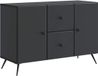 vidaXL Dressoir avec tiroir Noir 89 x 34,5 x 60 cm Bois traité