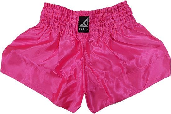 Stiel Sports Stiel kickboks Broekje Satijn - Fluo Roze-S