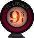Mad Monkey Harry Potter - magische lamp - perron 9 3/4