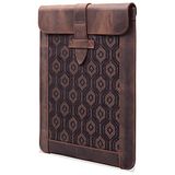 Londo iPad Pro Case 2020 - Genuine Top Grain Leather iPad Case with Woven Garment Design for 2018-2020 iPad Pro 3rd & 4th Generation (S, Cinnamon)