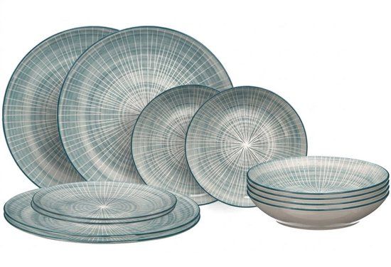 Cookinglife Serviesset Cala Blauw 12-delig