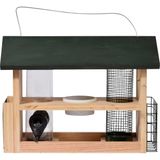 Dobar 11518FSC Vogelhuis Zwart, Hout