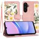 Techsuit Hoesje geschikt voor Samsung Galaxy A15 4G/5G - FlipCraft Book Wallet Case met koord - Sweetheart Pink
