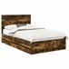 vidaXL Bedframe met lade Rook Eiken 120 x 200 cm Ingenieurshout