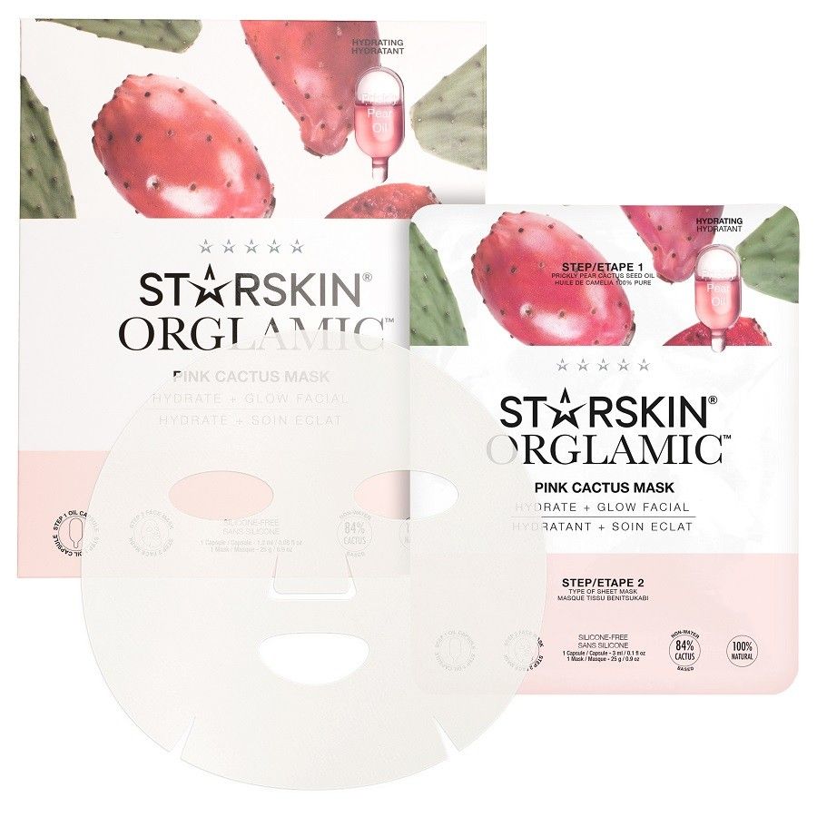 STARSKIN Orglamic Pink Cactus Glow Masker - 7640164572468