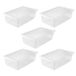 keeeper Bak bea met ventilatiesysteem, 59 x 39 x 18 cm, 30 l, transparant, 5 stuks