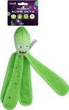 Dog Comets Alien Octo - 28 cm - Jouet pour chien - Flottant - Toile solide - Avec couineur - Tentacules bruissants - M - Vert