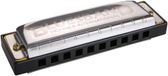 Hohner 1501BX Bluesband Sleutel van C Harmonica, Zwart