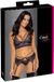 Cottelli LINGERIE Stijlvol Bloemenkant Jarretel Set XL Paars