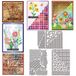 Pochoirs de découpe creux, métal, 3 pièces, pour scrapbooking