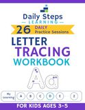 Letter Tracing Workbook for Kids Ages 3-5: Uppercase & Lowercase, Alphabet Handwriting Practice, Large Letter Tracing with Daily Letter Practice, Built-in Review and Progress Tracking
