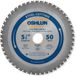 Oshlun SBF-054050 5-3/8-inch 50 Tooth FTG zaagblad met 20 mm arm (5/8-inch en 10 mm) voor fijne metalen en beslag
