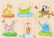 GOKI Steekpuzzel - Mama En Baby - 6 Delen - Hout - 1 Jaar