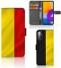 B2Ctelecom Étui portefeuille pour Samsung Galaxy M52 Étui style portefeuille Drapeau belge