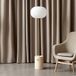 Audo Copenhagen JWDA Lampadaire, laiton/beige, travertin, 130 cm, à intensité variable