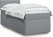Maison Exclusive - Boxspringbed met matras, lichtgrijs, 80 x 200 cm, textiel