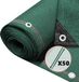 VOUNOT Privacy Netting 1 × 10 m Tuinafscherming 230 g/m² HDPE Shading Net, 95% Shading Rate UV-bestendig, scheurbestendig windscherm met gaten en kabelbinders, groen