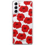ERT GROUP mobiel telefoonhoesje voor Samsung S21 origineel en officieel erkend Babaco patroon Flowers 018 optimaal aangepast aan de vorm van de mobiele telefoon, gedeeltelijk bedrukt