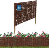MK Trading / 1836749 Wiklinowy Palisada - Tuinafscheiding - 60 x 40 cm - Natuurlijk - Weerbestendig