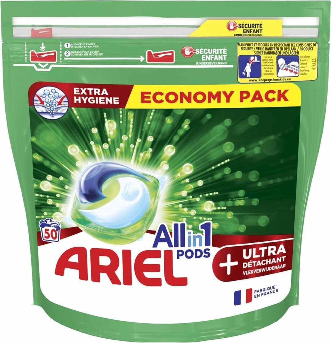 Ariel All-in-1 Pods+ Wasmiddelcapsules Ultra 50 stuks