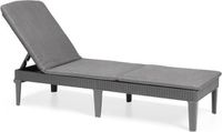 Allibert Jaipur Ligbed met kussen - 58x187,5x29 cm - Grafiet