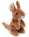 Uni-Toys Kangoeroe pluche, staand - 15 cm (hoogte) - pluche dier, knuffeldier
