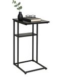 Merkloos Relaxdays Bijzettafel U-vorm - 60 cm - Zwart