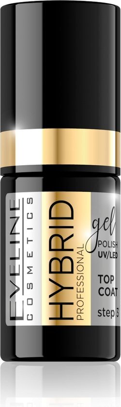 Eveline Cosmetics Hybrid Professional Top Coat top voor hybride nagellak 12ml