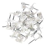 fischer - Vaste kabelbinders Gc 0-1 wit voor het bevestigen van platte of parallelle kabels (100 stuks)