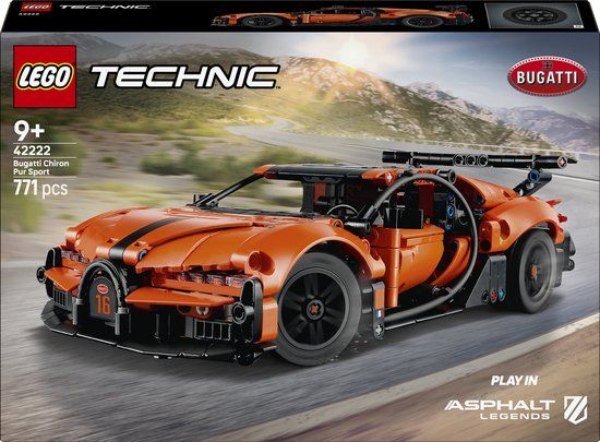 LEGO Technic 42222 Bugatti Chiron Pur Sport Bouwstenen