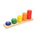 Sortierspiel Hape Sortierspiel Lerne Zählen mit Ringen: 27 x 5 x 9,5 cm, Kiefernholz, per Stück