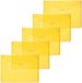 HERMA 20052 Documenthoezen A5 transparant geel, 5 stuks