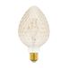 EGLO Filament LED lamp E27 dimbaar | grote amber vintage kaars gloeilamp Mid Size, retro lichtbron met structuur, 2,5 Watt (20w equivalent), 200 Lumen, warm wit