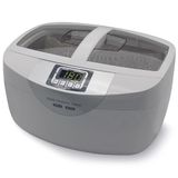 Perel Ultrasoon reiniger 2.6 L, ultrasonic cleaner 35 kHz, sieradenreiniger voor brillen horloges gebit munten sleutels, rvs tank, digitale timer, krasvrij, wit