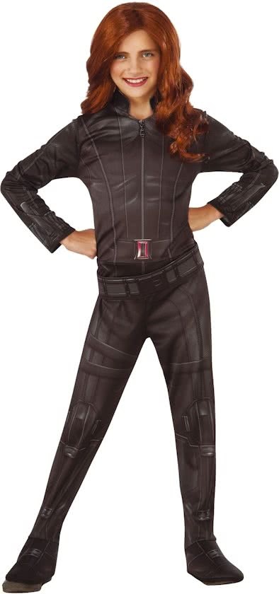 Rubbies Klassiek Avengersâ„¢ Black Widow kostuum voor meisjes - Verkleedkleding - Maat 110/122