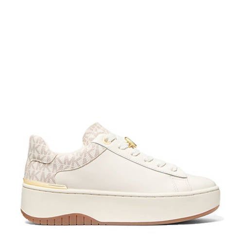 Michael Kors Dottie lace up leren sneakers ecru/beige