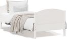 Maison Exclusive - Cadre de lit sans matelas, blanc, 90x190 cm, pin massif