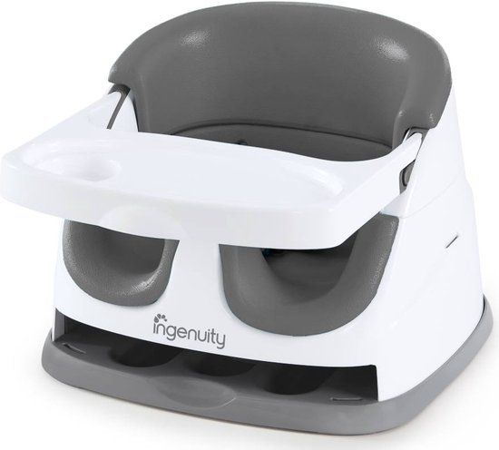 Ingenuity Baby Base 2-in-1 Stoelverhoger - Grey Slate