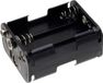Tru Components BH-363-1B Porte-piles 6 AA (penlite) connexion par bouton-poussoir