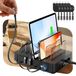 Station de charge - 6 prises - 60 W - Noir