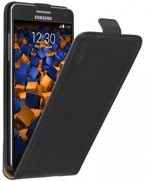 mumbi 10652 - Back Cover voor Samsung Galaxy A5 (2015) - Zwart - Leer