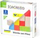 Mini blocs en bois pour enfants à partir de 3 ans aide à améliorer la pensée logique, la coordination, la compréhension des couleurs et des formes. 9