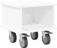 vidaXL meuble TV 37 x 35 x 35 cm Bois traité Blanc