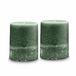 LOBERON Kaars set van 2 Oviedo groen