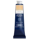 Lefranc Bourgeois 301786 Fijne olieverf van uitstekende kwaliteit, lichtecht met een gelijkmatige consistentie, tube van 40 ml, ideaal voor spieraammen, canvas, schilderbord - Ongebleekt titanium
