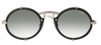 Cazal Lunettes De Soleil Unisexe Noir Rondes Vert 53mm