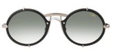 Cazal Lunettes De Soleil Unisexe Noir Rondes Vert 53mm