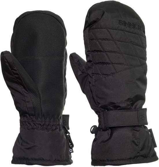 Sinner Wildecat Mitten Dames Skihandschoenen - Black - Maat M 7