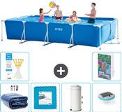 Intex Rechthoekig Frame Zwembad - 450 x 220 x 84 cm - Blauw